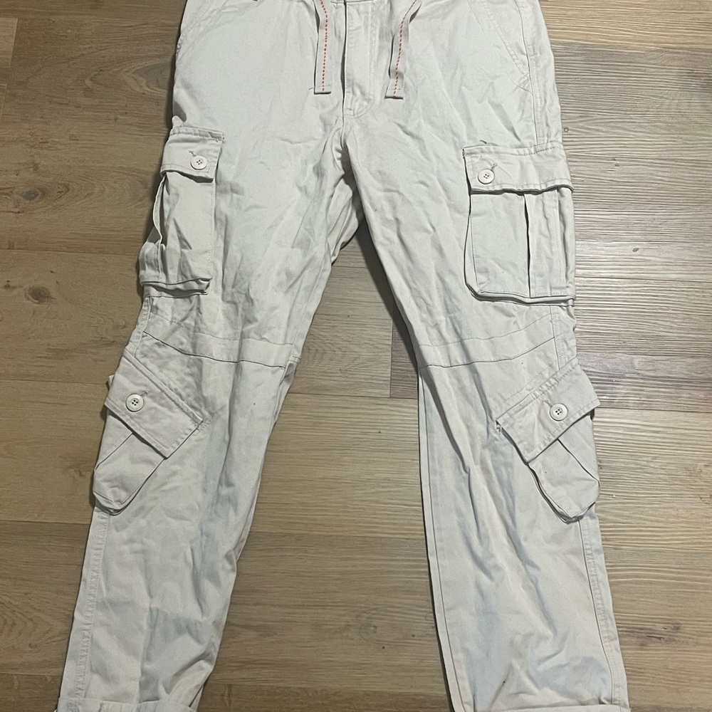 Match Cream Cargo Pants Relaxed Fit